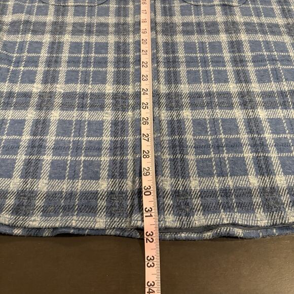 Faherty Legend Sweater Shirt Mens 2XL XXL Blue Button Up Long Sleeve Flannel - Picture 11 of 14